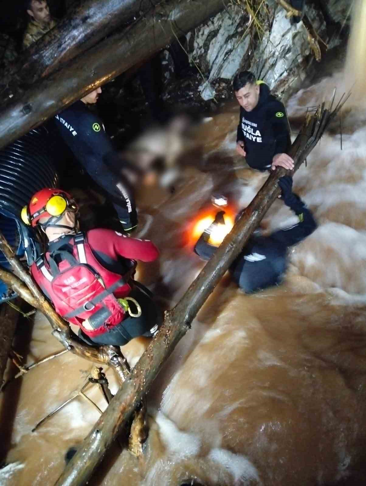 Muğla’nın Marmaris ilçesinde dereden