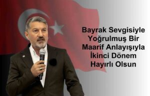 Uçak’tan ‘Türk Bayrak’lı mesaj