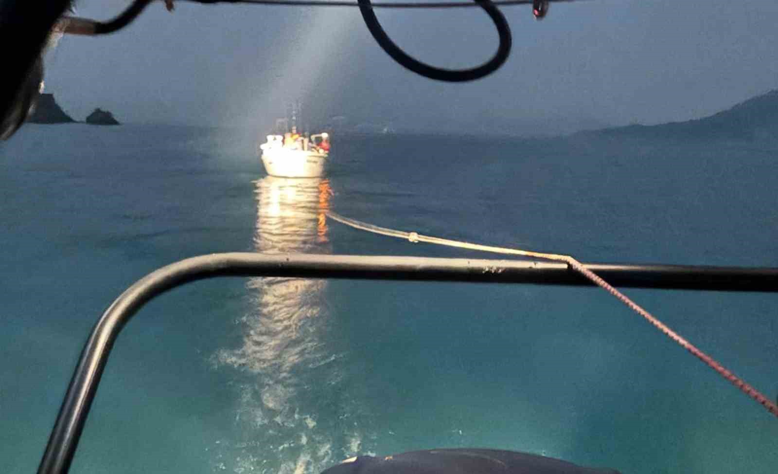 Muğla’nın Fethiye ilçesi açıklarında