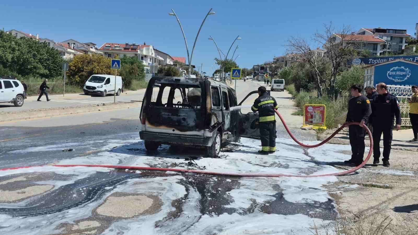 Muğla’ın Datça ilçesinde alevlere teslim