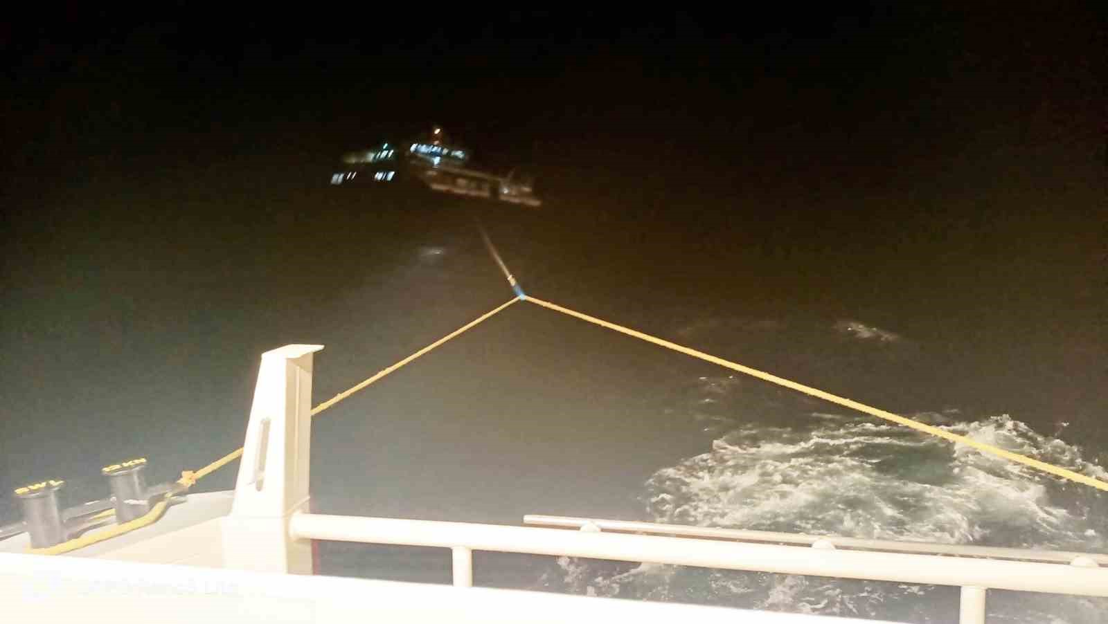 Muğla’nın Fethiye ilçesi açıklarında makine