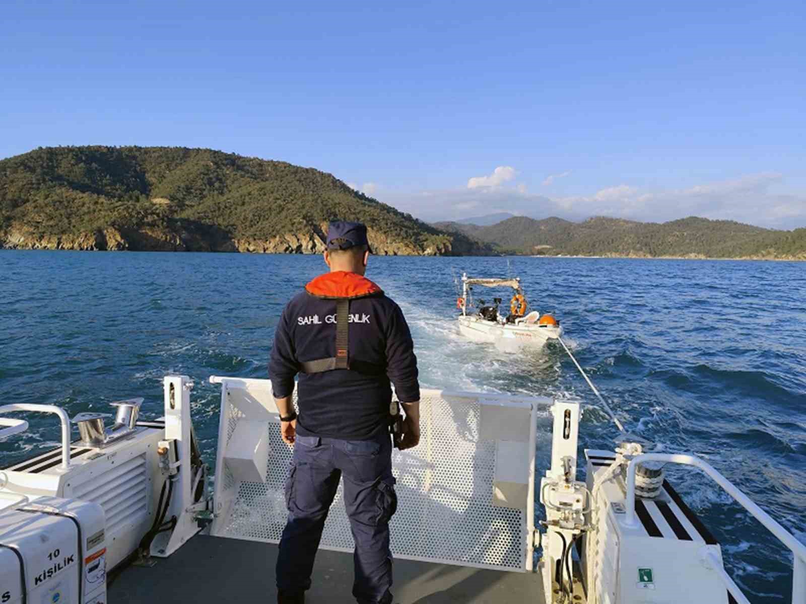 Muğla’nın Fethiye ilçesi açıklarında içerisinde