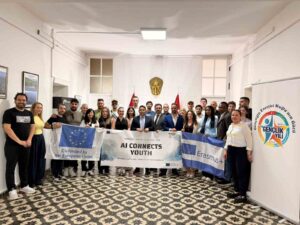 Kaymakam Kaya, gençlik projesi heyetini ağırladı