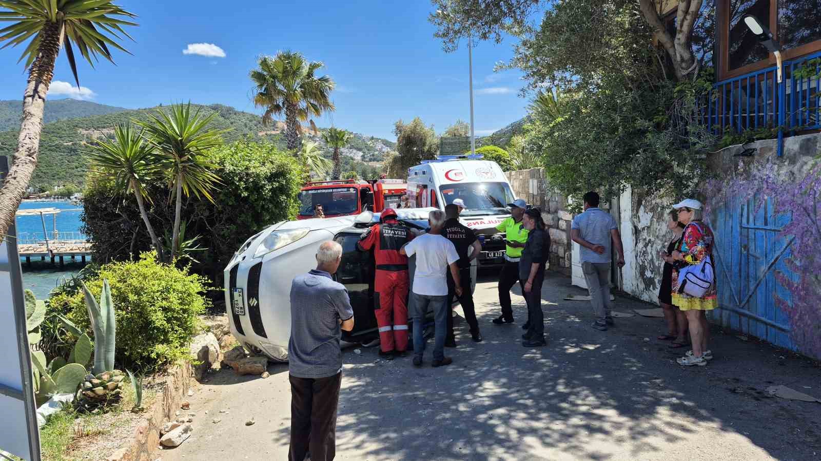 Muğla’nın Bodrum ilçesinde yol