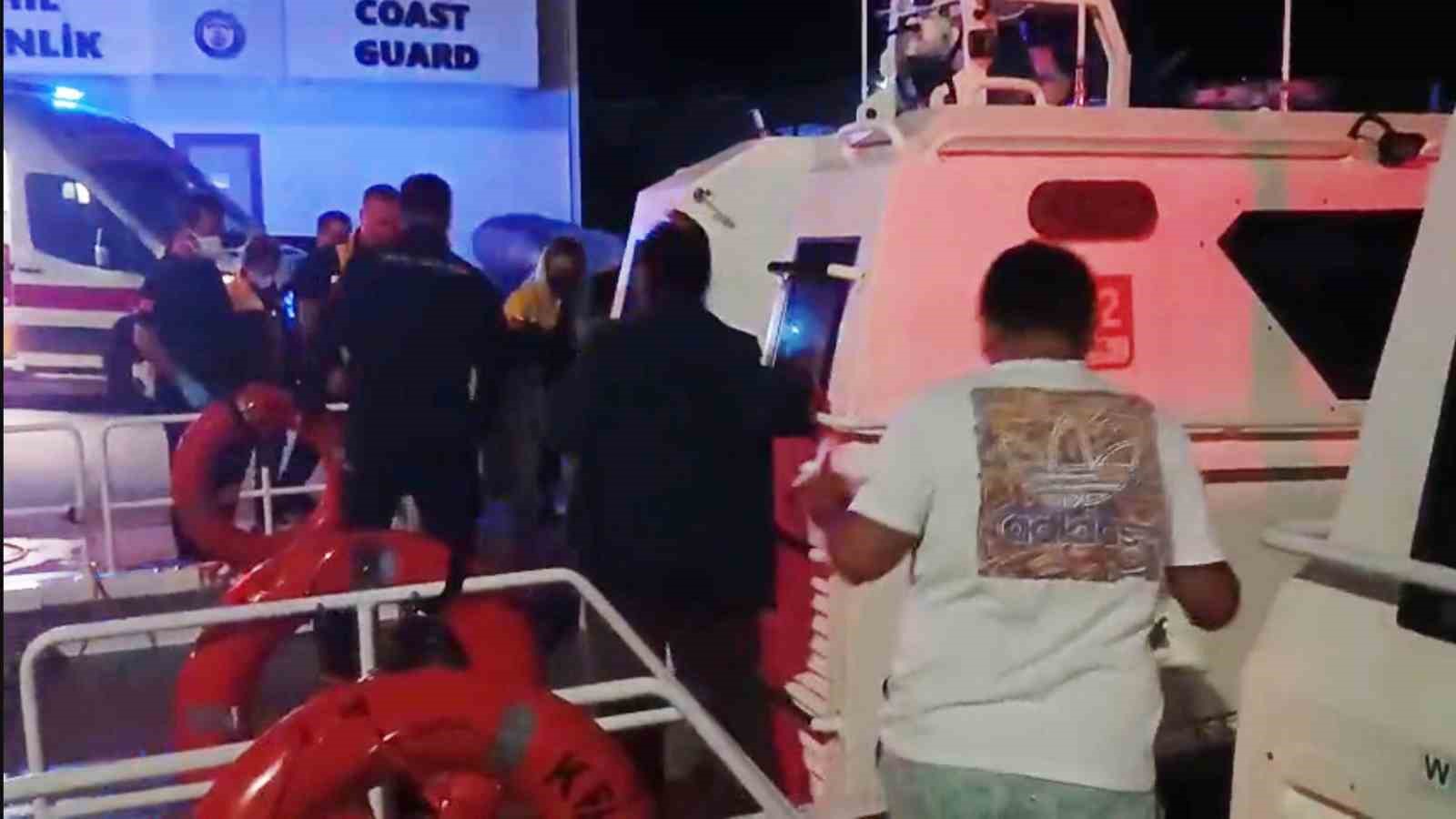 Muğla’nın Marmaris ilçesi açıklarında seyreden