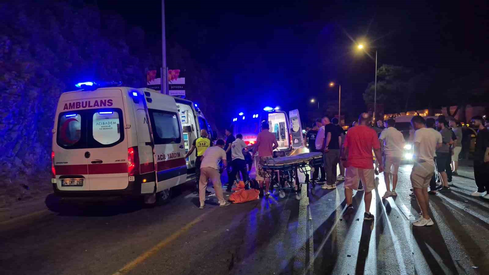 Muğla’nın Bodrum ilçesinde ticari taksinin