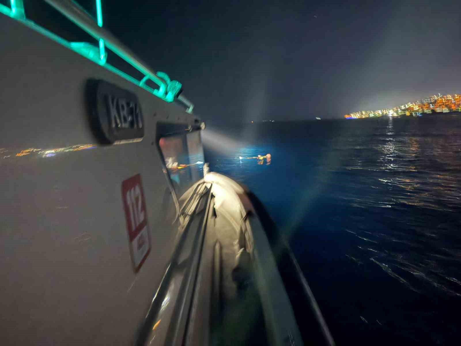 Muğla’nın Bodrum ilçesi açıklarında denizde
